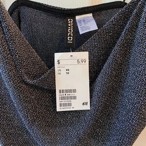 Sparkly cowl neck tank top